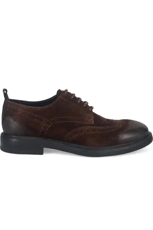 SANGIORGIO Laced Shoes, male, , 6 UK, Classic Dark Flat Shoes
