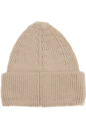 Roberto Collina Beanies, unisex, , ONE SIZE, Ribbed Merino Wool Headphone Ivory