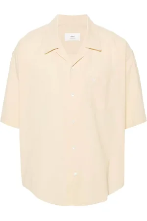 Ami Short Sleeve Shirts, male, , XS, Casual Short Sleeve Camp Collar Shirt