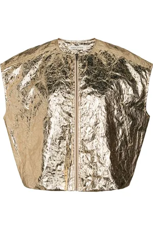 Rabens Saloner Vests, female, , XS/S, Golden Cropped Boxy Top Romy Veste