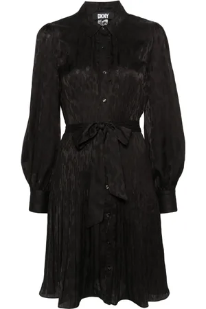 DKNY Shirt Dresses, female, , L, Pleated Midi Dress