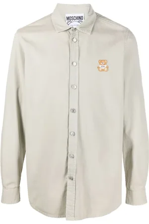 Moschino Casual Shirts, male, , XL, Grey Shirts for Men