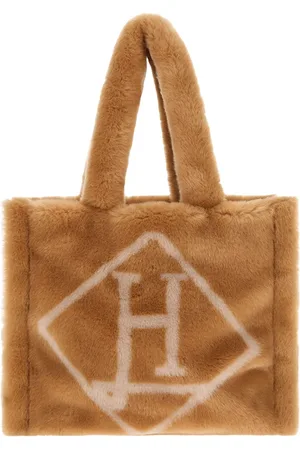HERNO Tote Bags, female, , ONE SIZE, Shearling handbag with brushed design