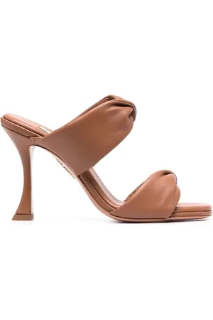 Aquazzura Elegant Leather High Heel Sandals