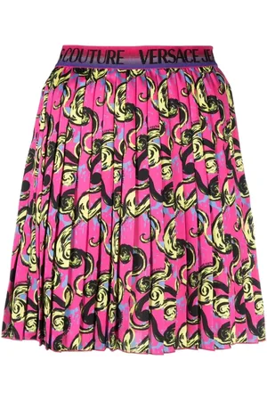 VERSACE Orange Twill Skirt