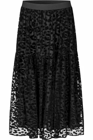 Masai Midi Skirts, female, , L, Elastic Waist Skirt with Print