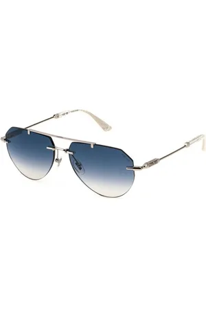 Police Sunglasses, male, , 59 MM, Blue Gradient Sunglasses Full Palladium Frame