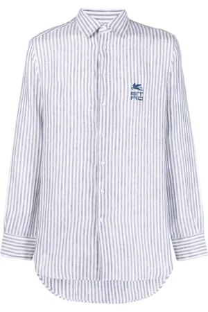 Etro Casual Shirts, male, , M, Casual Linen Short Sleeve Shirt
