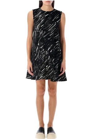 Marni A-Line Velvet Mini Dress