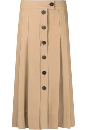 Salvatore Ferragamo Midi Skirts, female, , L, Casual Cotton Skirt