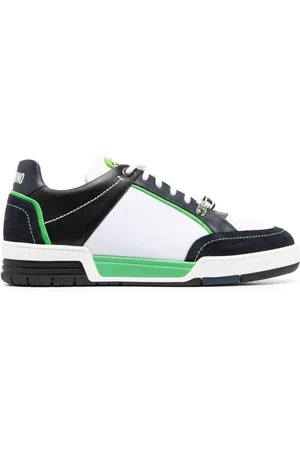 Moschino Sneakers, male, , 11 UK, Casual Multicolour Trainers with Leather Inner