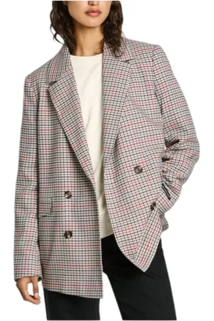 Pepe Jeans Houndstooth Blazer Jacket Elevate Style