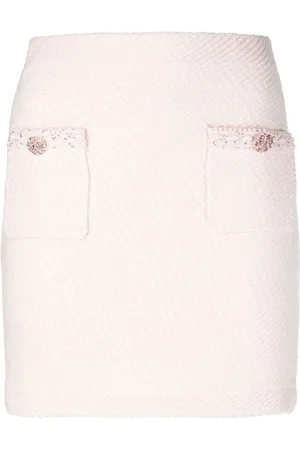 Self-Portrait Short Skirts, female, , M, Elegant Knit Mini Skirt