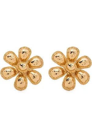 Moschino Earrings, female, , ONE SIZE, Casual Gold Earrings with Zirconium