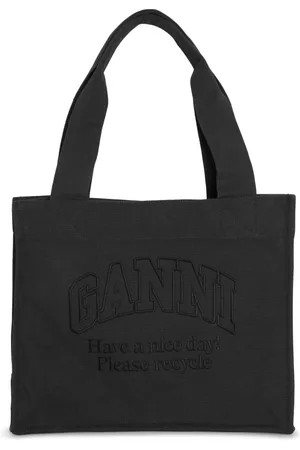 Ganni Casual Grey Shoulder Bag