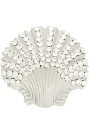 GIUSEPPE DI MORABITO Earrings, female, , ONE SIZE, Seashell Rhinestone Earrings