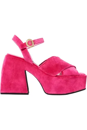 NODALETO High Heel Sandals, female, , 4 1/2 UK, Platform Sandals with Decorative Buckle