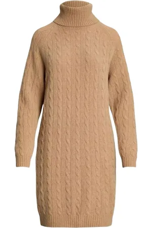 Ralph Lauren Knitted Dresses, female, , M, Luxury Wool Blend Cable Knit Dress