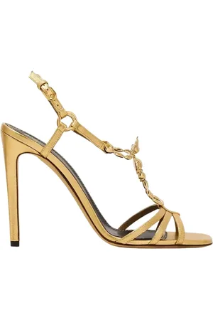 Maison Skorpios High Heel Sandals, female, , 5 UK, Golden Blake sandals with triple straps