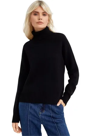 FAY Turtlenecks, female, , XS, Embroidered Logo Golf Jumper