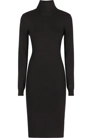 Givenchy Ribbed Knit Turtleneck Dress