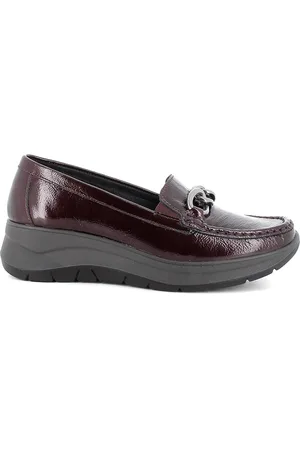 IGI&CO Bordeaux Leather Moccasins with Wedge