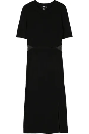DKNY Midi Dresses, female, , M, Mesh Cut Out Midi Dress