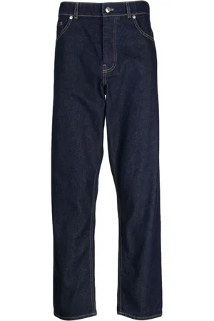 Maison Kitsuné Straight Jeans, male, , W33, Indigo Denim Tapered Jeans