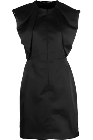 Proenza Schouler Short Dresses, female, , 2XS, Satin Shift Midi Dress