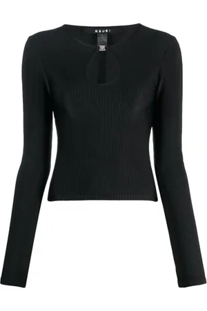 KSUBI Long Sleeve Tops, female, , S, Keyhole Jumper Top
