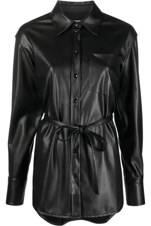 Proenza Schouler Shirts, female, , XS, Faux Leather Shirt Jacket
