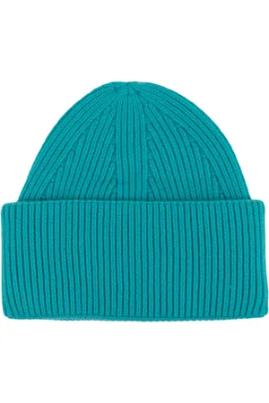 LANEUS Beanies, male, , ONE SIZE, Ribbed Cashmere Beanie Made in Italy