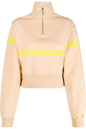 GCDS Sweatshirts, female, , L, Half Zip Jumper Bliss