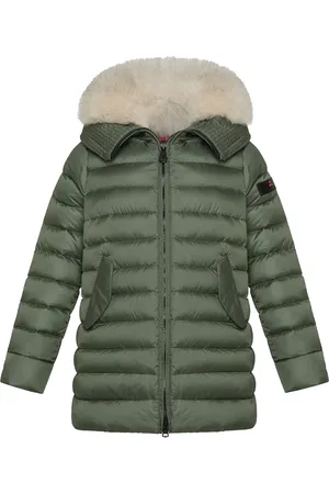 Peuterey Winterjackets, unisex, , 16 Y, Winter Jacket with Fox Fur Hood