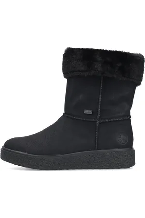 Rieker Night Short Boots with Fur Collar