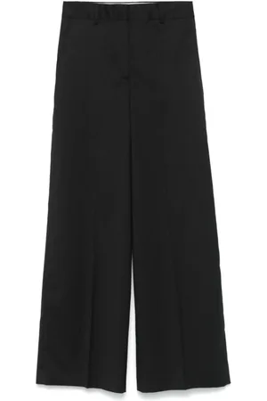 OFFICINE GENERALE Wide Trousers, female, , M, Wool Wide Leg Trousers