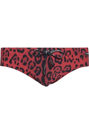Dolce & Gabbana Leopard Print Swim Briefs
