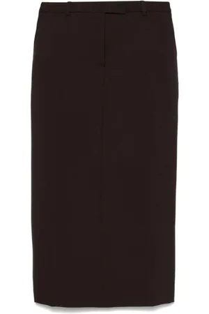OFFICINE GENERALE Pencil Skirts, female, , M, Wool Skirt with Dart Detailing