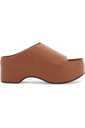 Marni Wedges, female, , 8 UK, Chunky Clog Sabot with Wooden Platform