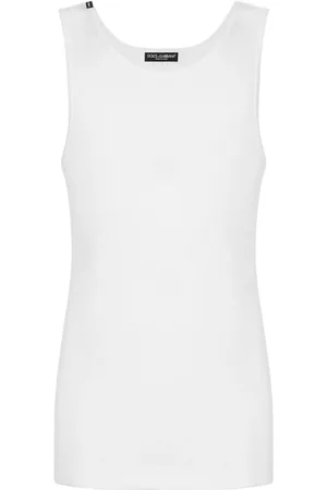 Dolce & Gabbana Sleeveless Tops, male, , M, Tank Top with Canotta Style