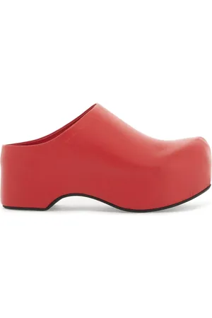 Marni Chunky Clog Sabot with Wooden Platform