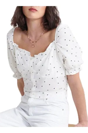 Superdry Polka Dot Cropped Top Quincy