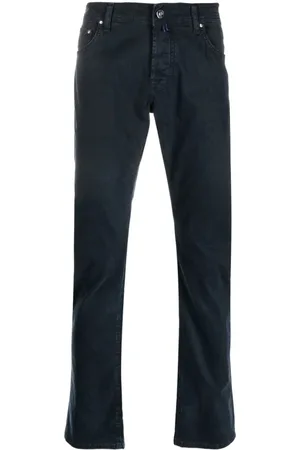 Jacob Cohen Scarf-Detail Straight-Leg Trousers