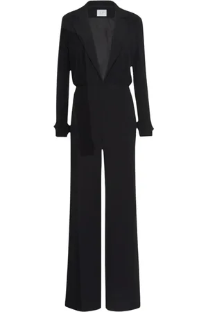 MVP Wardrobe Jumpsuits, female, , XS, Deep V-neck Jumpsuit with Palazzo