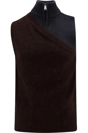 Fendi Sleeveless Knitwear, male, , L, Multicolor Alpaca Wool Vest
