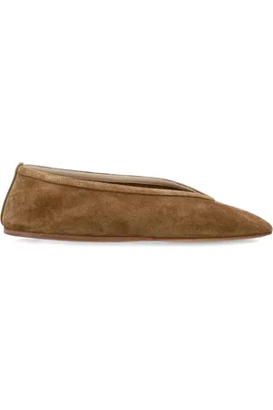 Le Monde Beryl Taupe Suede Slipper with Leather Insole