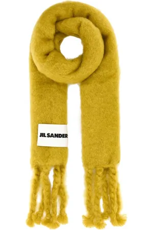 Jil Sander Winter Scarves, female, , ONE SIZE, Mohair Blend Mustard Scarf