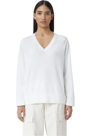 Closed V-neck Knitwear, female, , L, Cotton Cashmere V-Neck Jumper