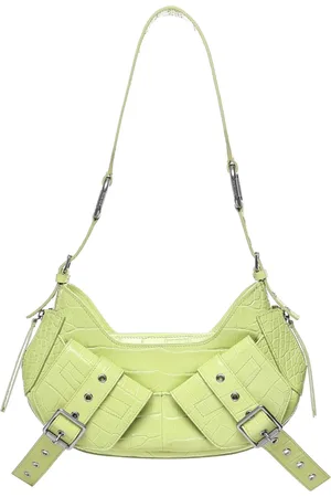 BIASIA Shoulder Bags, female, , ONE SIZE, Kiwi Leather Shoulder Bag with Strap Detail