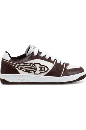 ENTERPRISE JAPAN Sneakers, male, , 9 UK, and White Leather Trainers